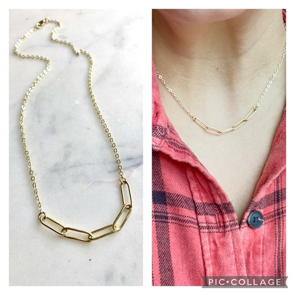 ✨Handmade/Handcrafted Dainty 18k Gold Plated Necklace - Picture 1 of 3